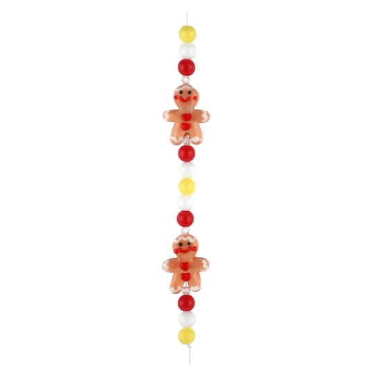 Lampwork Glass Gingerbread Cookie Beads by Bead Landing™